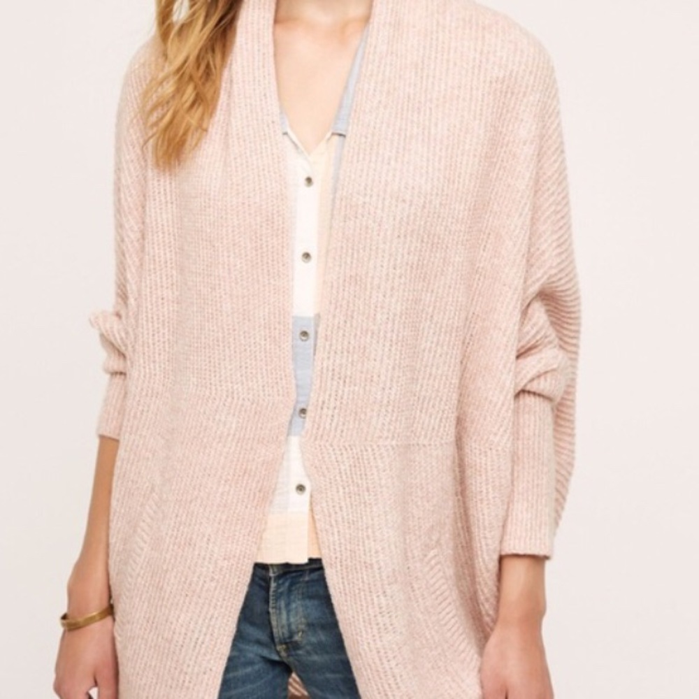 Sleeping on Snow pink cozy oversized knit cardigan